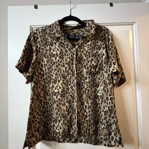 Crazy Horse Leopard Print Shirt